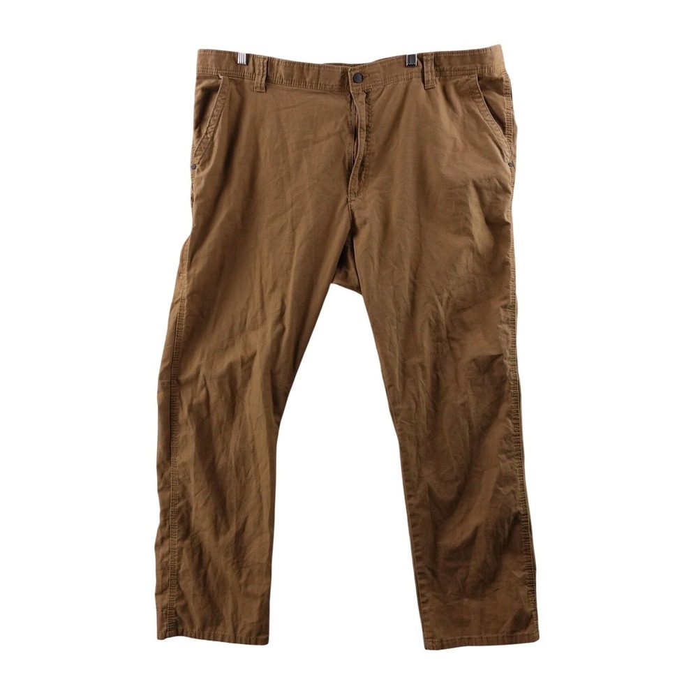Wrangler Carpenter‎ Pants Men 44x30 Brown Canvas Relaxed Fit Workwear ATG